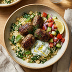 Greek Lamb Kofta with Lemon Dill Couscous