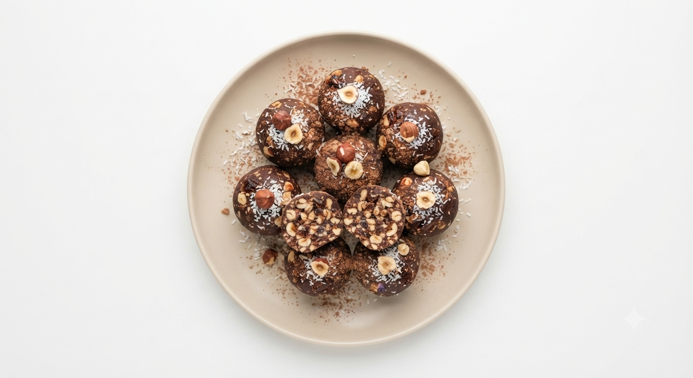 Hazelnut, Cocoa & Date Protein Ball