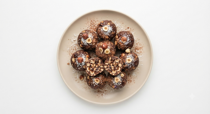 Hazelnut, Cocoa & Date Protein Ball