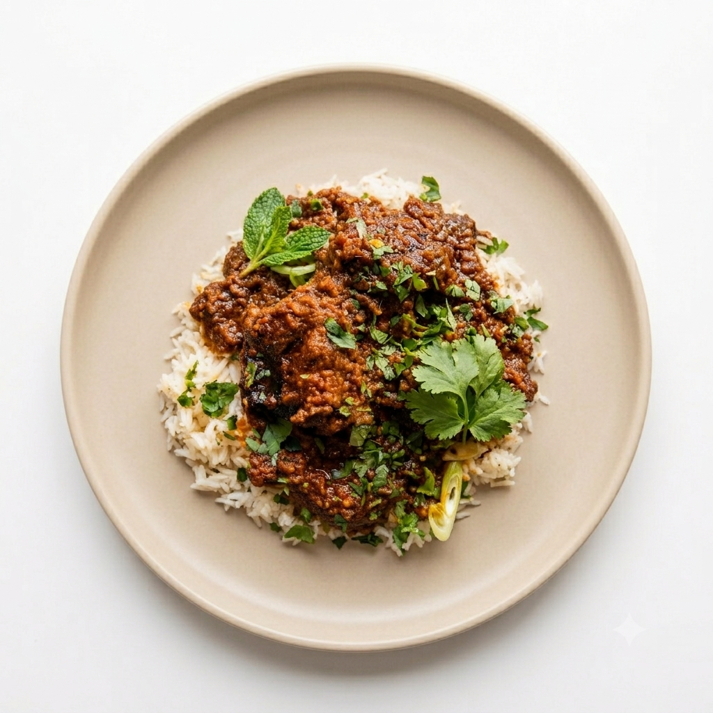 Coconut Beef Curry with Jasmine Rice
