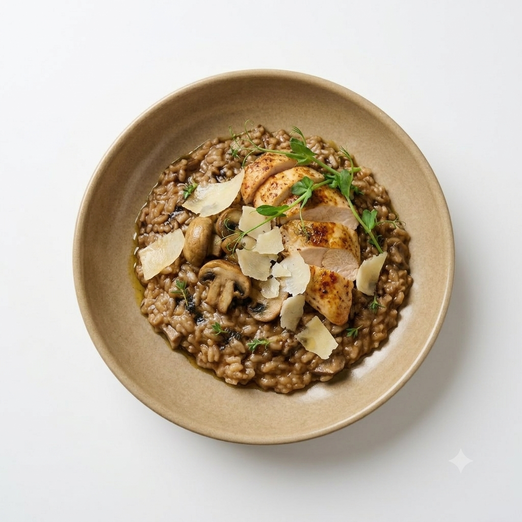 Mushroom Risotto with Chicken breast