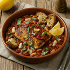 Barramundi in White Bean and Tomato Sauce