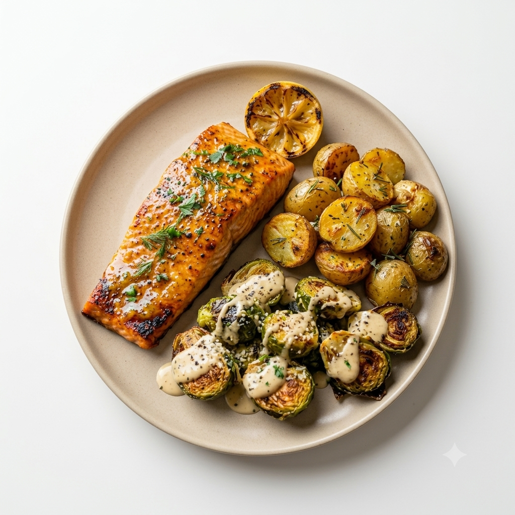 Honey Mustard Glazed Salmon